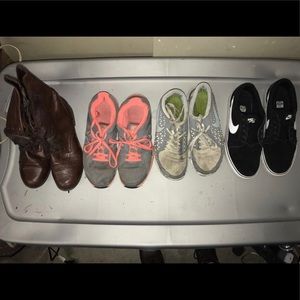 4 pairs women’s size 7.5-8 shoes
